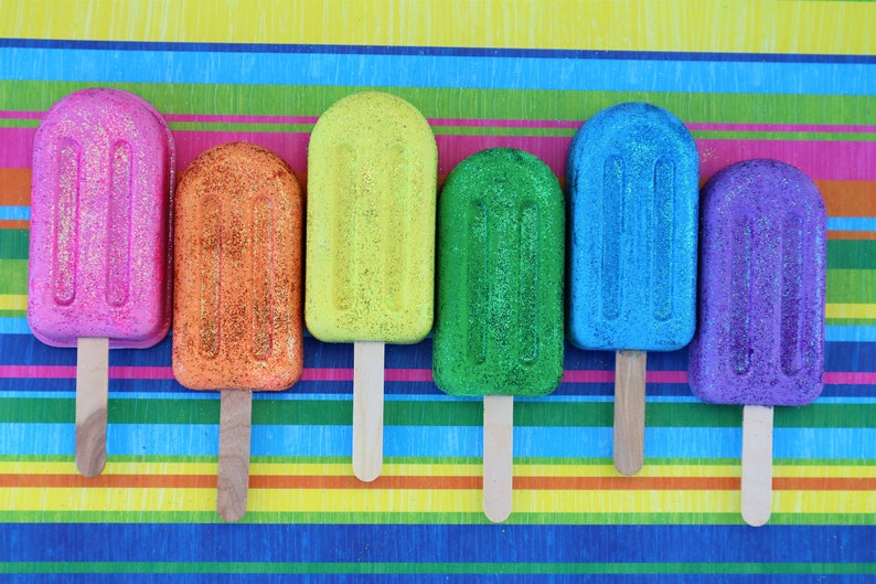 JUMBO Popsicle Party Favor Sidewalk Chalk End of Year Class Gift, Kids Summer Birthday, Beach Party, Too Two Cool Party image 2