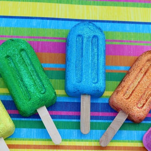 JUMBO Popsicle Party Favor Sidewalk Chalk End of Year Class Gift, Kids Summer Birthday, Beach Party, Too Two Cool Party image 3