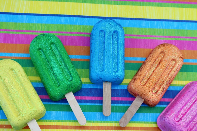 JUMBO Popsicle Party Favor Sidewalk Chalk End of Year Class Gift, Kids Summer Birthday, Beach Party, Too Two Cool Party image 3