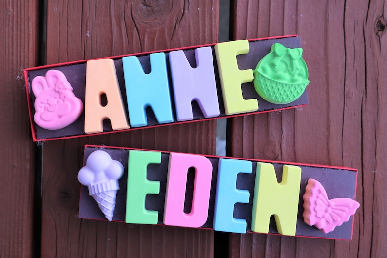 Personalized NAME SIDEWALK CHALK: Custom Gift for Kids, Easter Basket Stuffer, Christmas Stocking Stuffer, Birthday Gift, Non Edible Gifts image 4