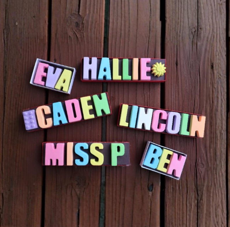 Personalized NAME SIDEWALK CHALK: Custom Gift for Kids, Easter Basket Stuffer, Christmas Stocking Stuffer, Birthday Gift, Non Edible Gifts image 1