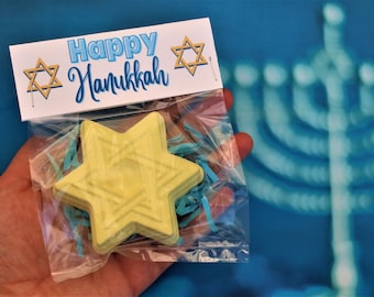 JUMBO Hanukkah Star of David Sidewalk Chalk - Chanukah Party Favor, Jewish Holiday Celebration, Allergy Friendly Hanukkah Gift for Kids