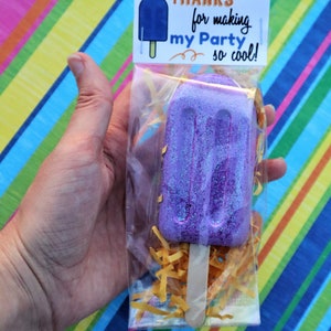 JUMBO Popsicle Party Favor Sidewalk Chalk End of Year Class Gift, Kids Summer Birthday, Beach Party, Too Two Cool Party image 7