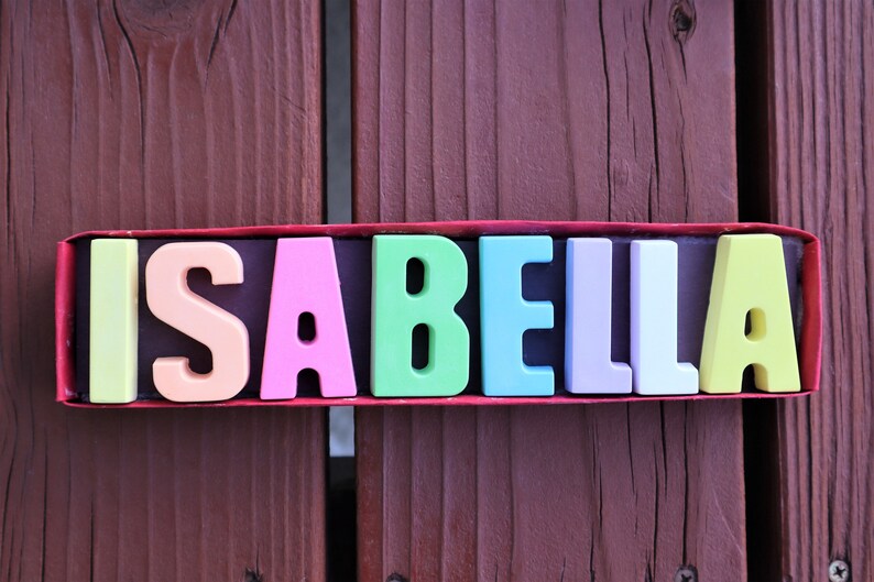 Personalized NAME SIDEWALK CHALK: Custom Gift for Kids, Easter Basket Stuffer, Christmas Stocking Stuffer, Birthday Gift, Non Edible Gifts image 2
