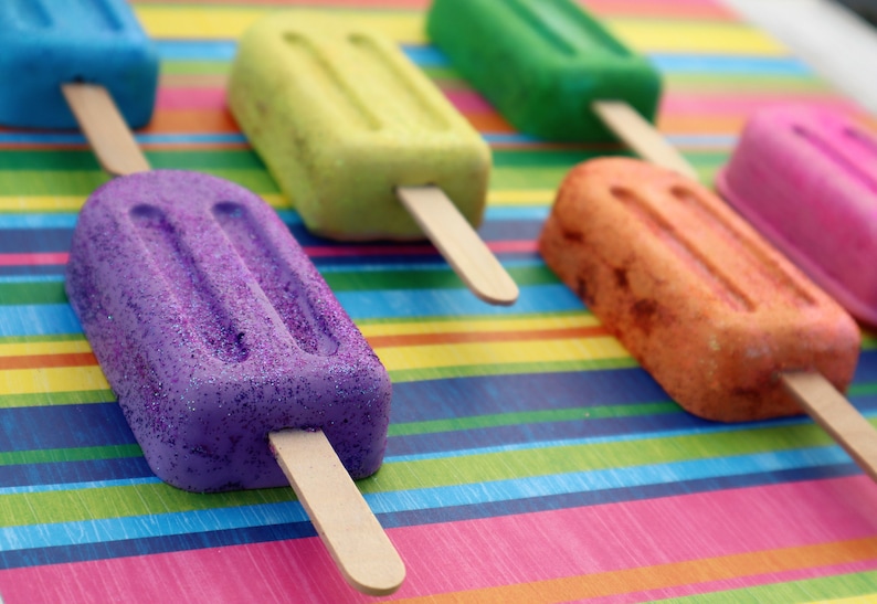 JUMBO Popsicle Party Favor Sidewalk Chalk End of Year Class Gift, Kids Summer Birthday, Beach Party, Too Two Cool Party image 1