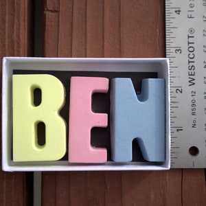 Personalized NAME SIDEWALK CHALK: Custom Gift for Kids, Easter Basket Stuffer, Christmas Stocking Stuffer, Birthday Gift, Non Edible Gifts image 5