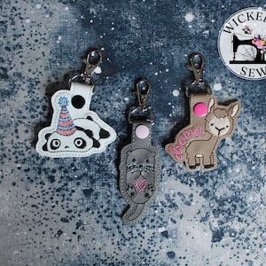 Cute Animals - Panda, Llama, or Otter Keychain / Backpack Charm