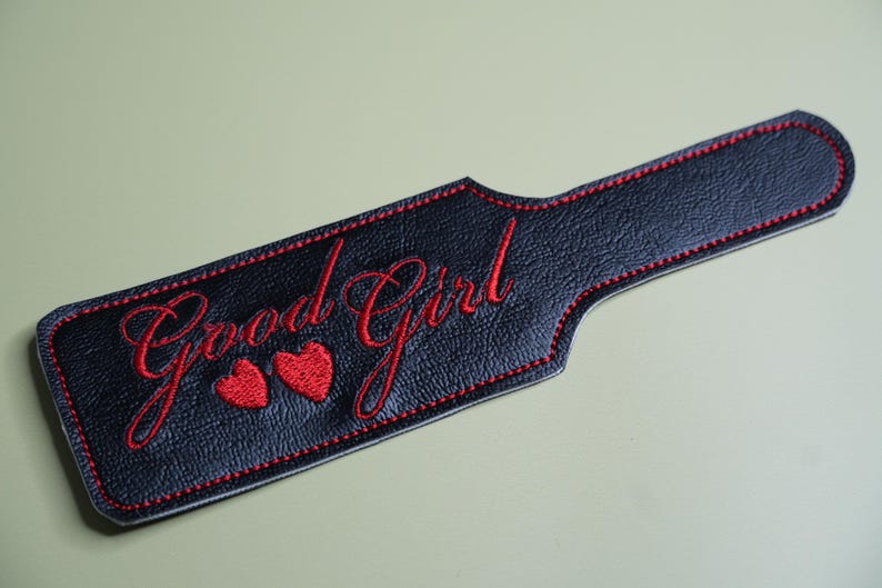 Good Girl Paddle Bookmark | Spicy Romance Reader Gift | Funny BookTok Bookmark Nero
