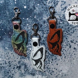 Skull Butterfly Keychain / Backpack Charm