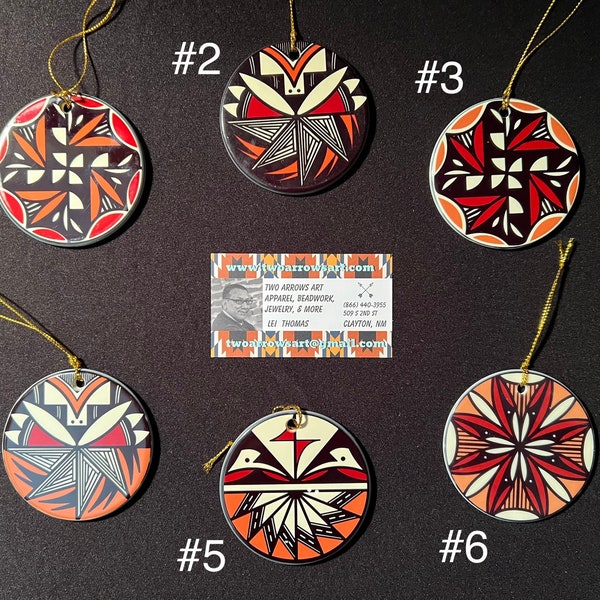 Navajo Ceramic Christmas Ornaments