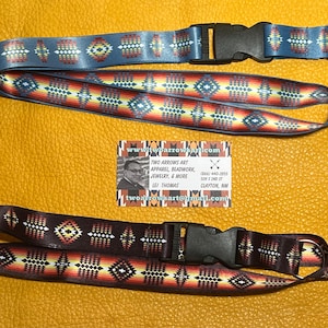 Native Blanket Design Lanyard