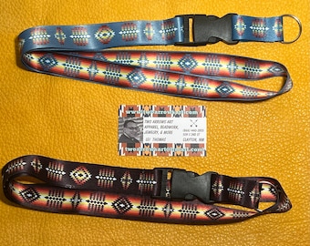 Native Blanket Design Lanyard