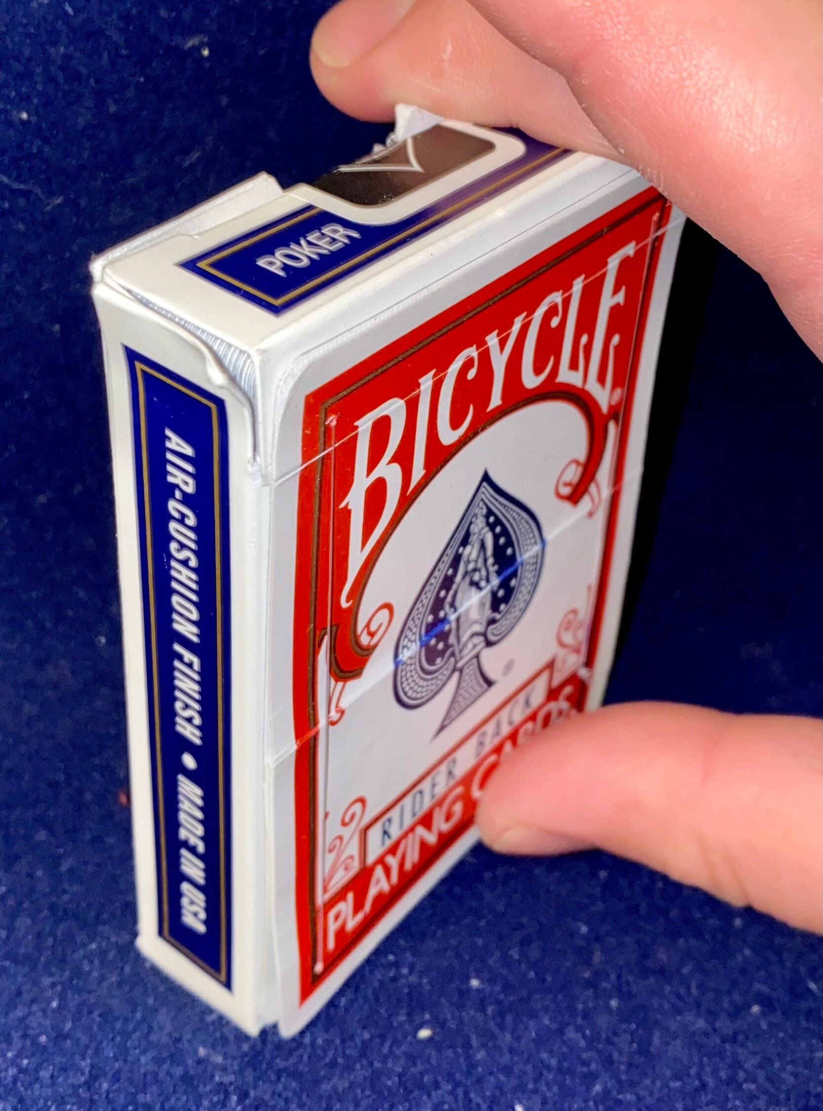 Color Changing Bicycle Card Box Red to Blue FlapCard magic Etsy