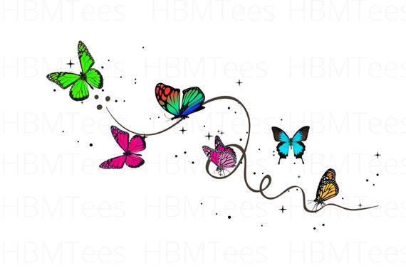 Schmetterlinge, fliegen, Schmetterling, Sublimations, Designs
