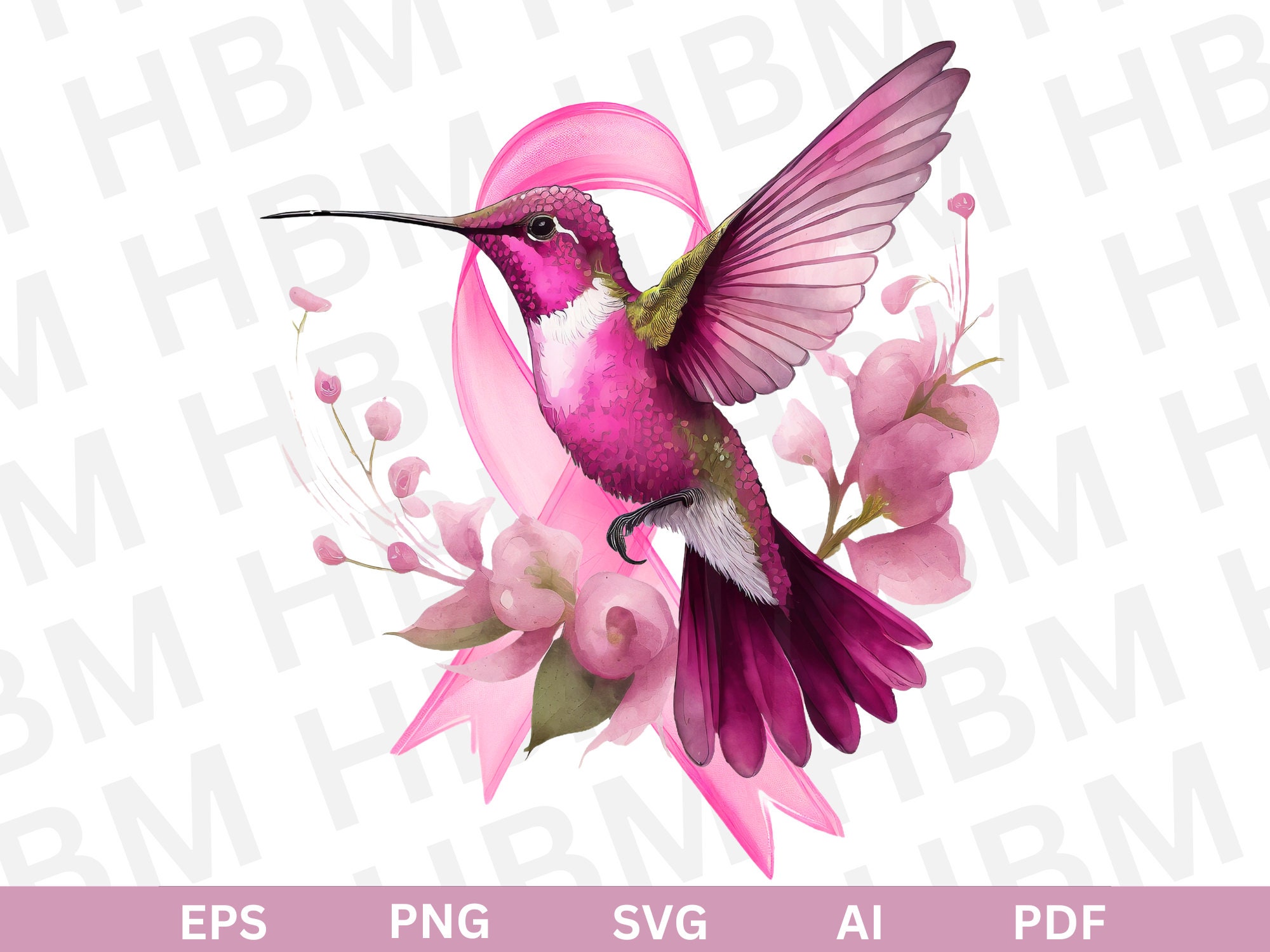 Hummingbird Ribbon 