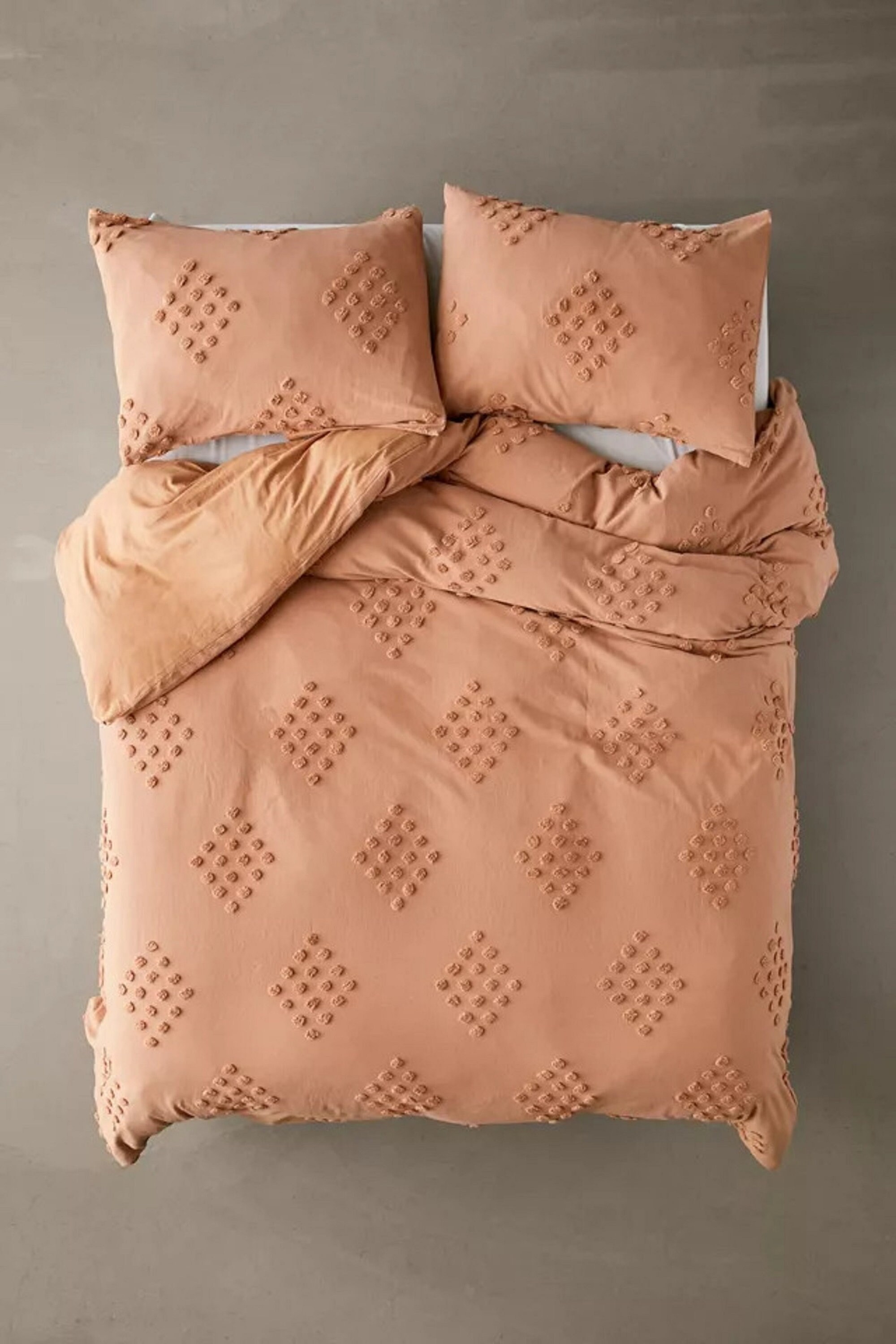 3 Piece Tufted Cotton Duvet Cover Set Boho Bedding Queen Etsy UK