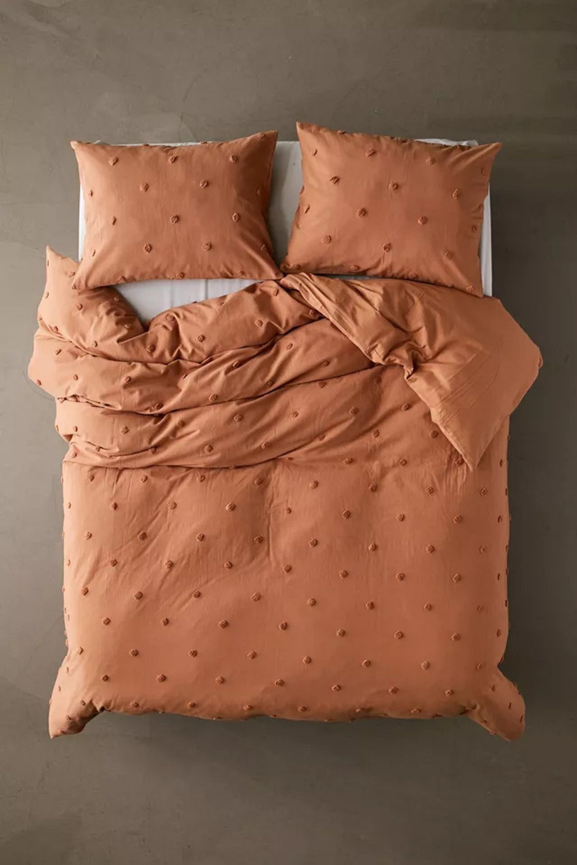 Cotton Tufted Duvet Cover Set Boho Bedding Queen Size Etsy