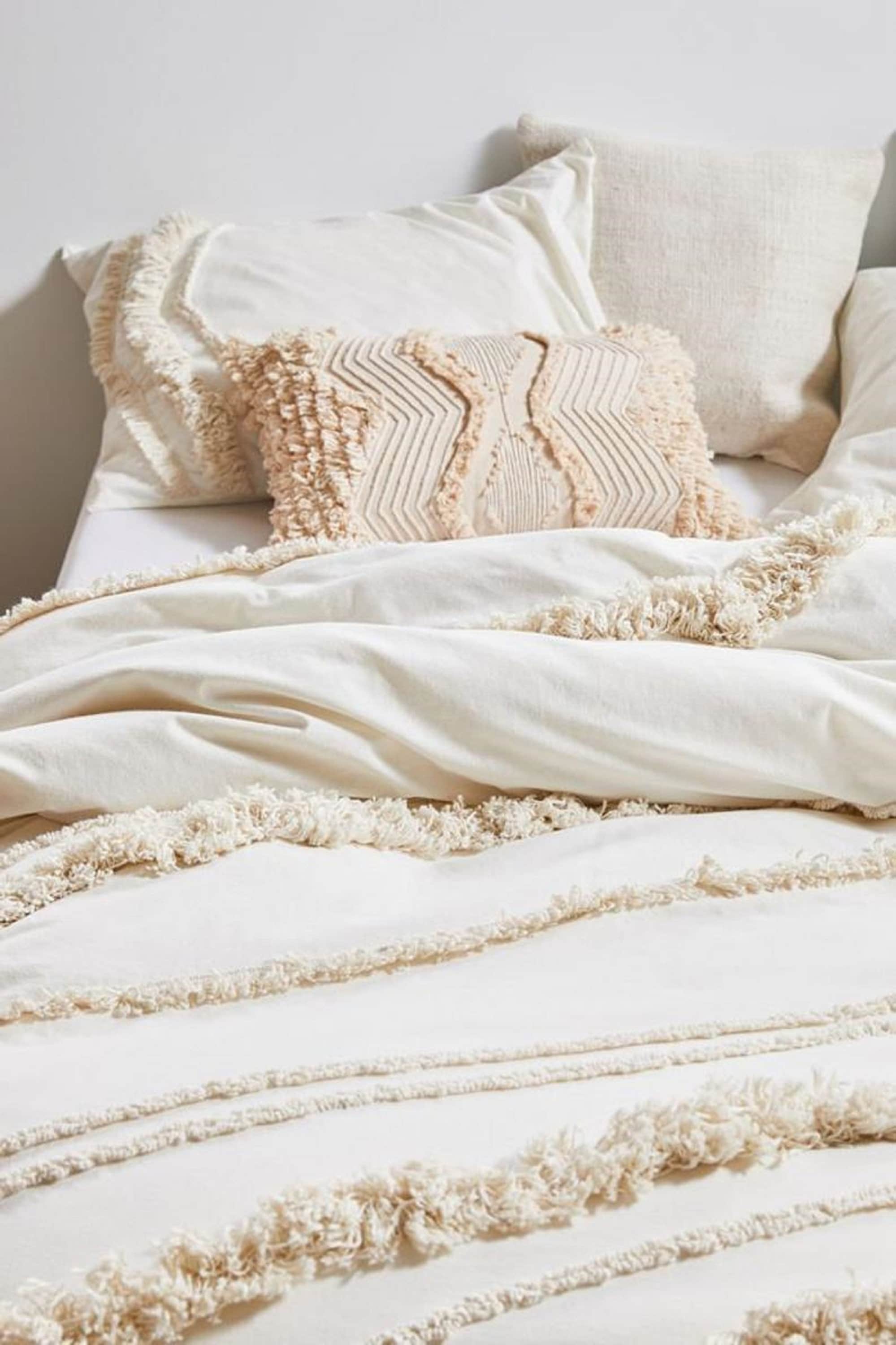 3 piece Boho Tassel Duvet Cover With Fringes Tassel Duvet Etsy