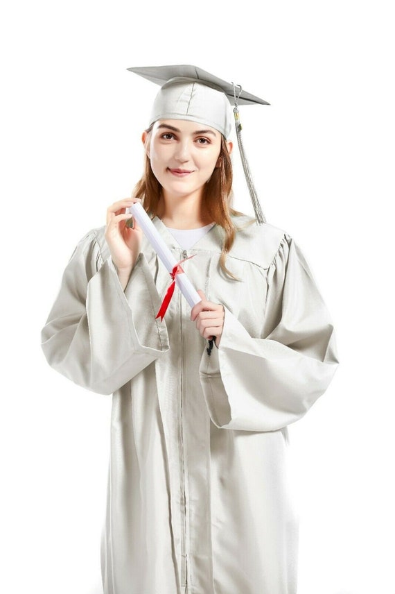 Graduation Cap and Gown 2023 Tassel College High School White Unisex - Etsy