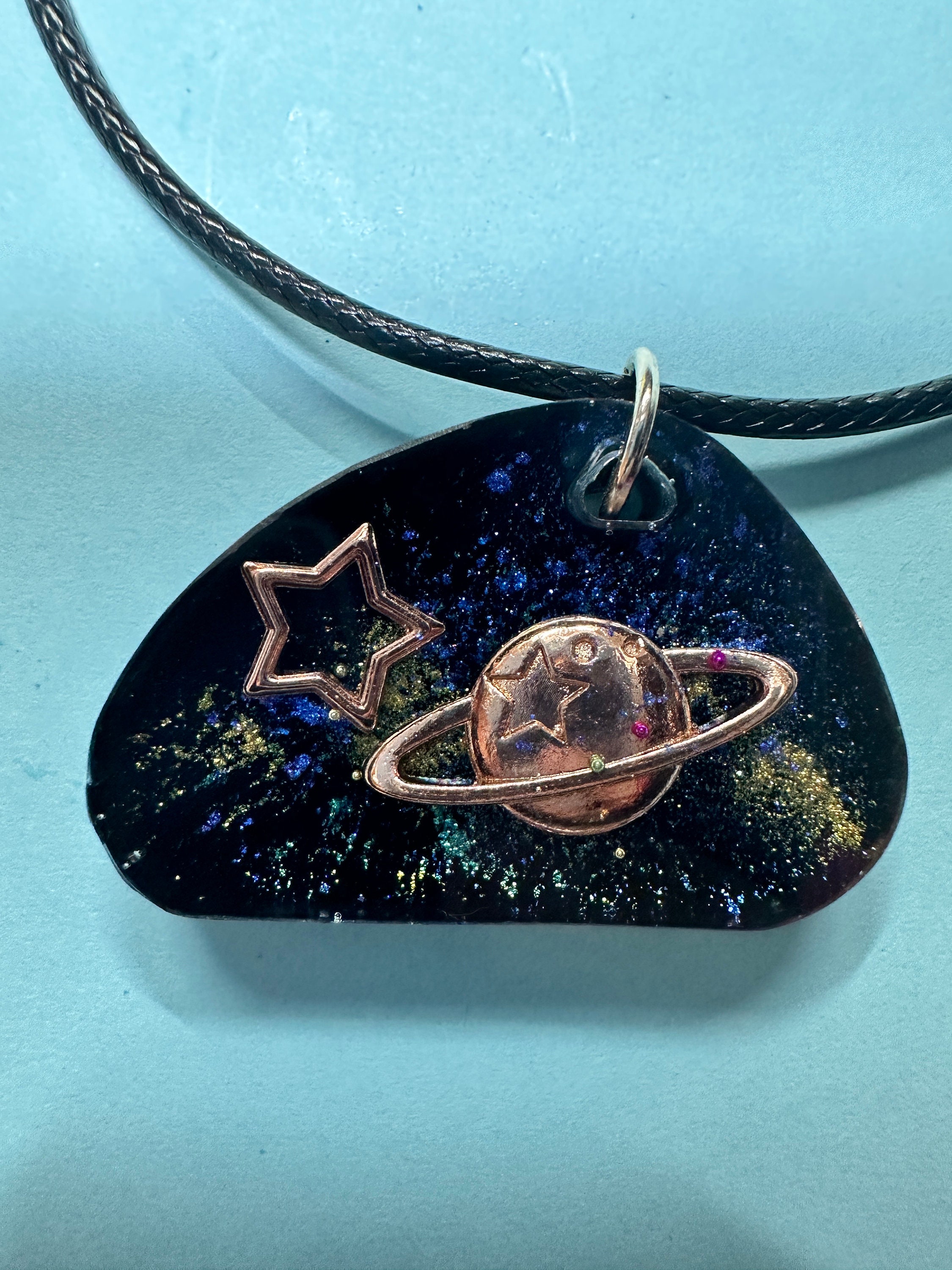 Galaxy Necklace / Solar System / Universe / Stars / Moon / Space ...