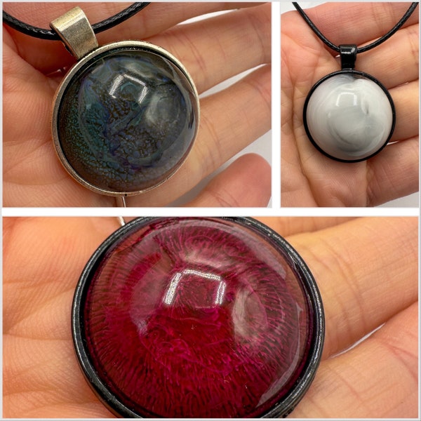 Various Beautiful Resin Vortex Necklace Handmade