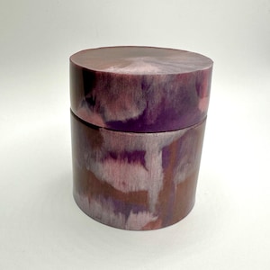 Handmade Resin Multi-Color Shimmer Stash Jar Trinket Container