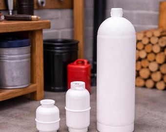 Tanques de propano a escala 1:24: juego de 3 miniaturas