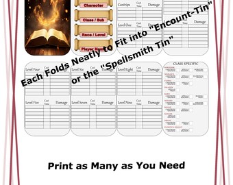 The "Spellsmith's Codex" – Dungeons & Dragons Spellbook Sheets