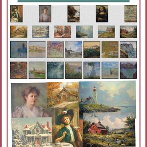 1:24 Scale Digital Art - 25 Beautiful Oil Paintings
