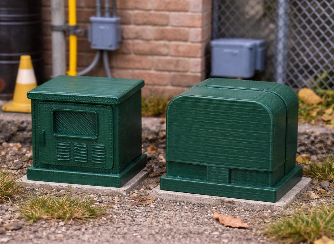 Simple Transformer Box Electrical Transformer Boxes – 1:24 Scale Miniature - Etsy