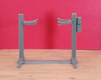 1:24 Scale Miniature Automotive Lift | Dollhouse Garage Car Hoist | Tiny Vehicle Lift | Workshop Dioramas | With Adjustable Arms