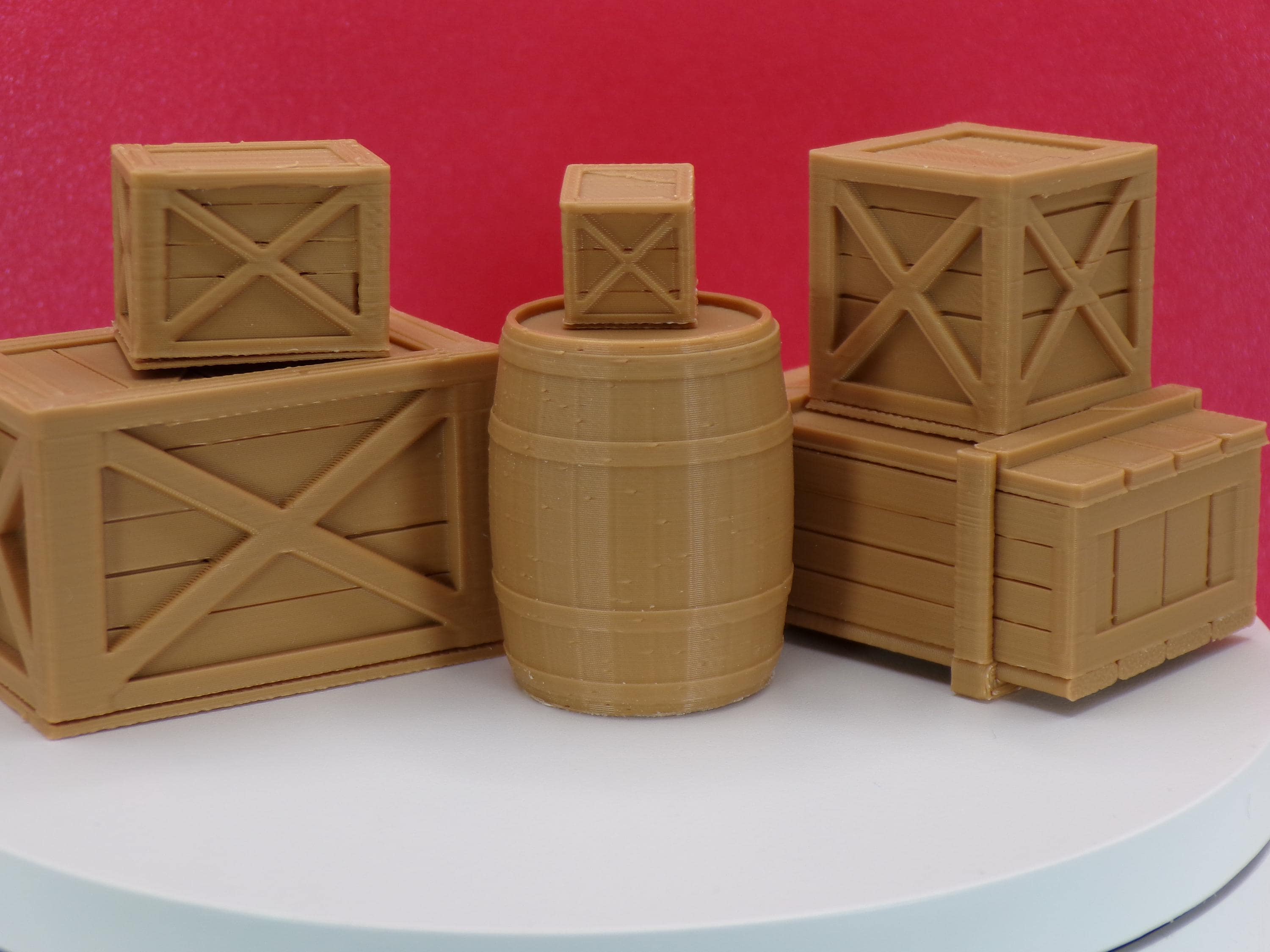 1/24スケール 木箱・樽（7種類） - 1/25、Gスケール - Etsy 日本