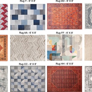 1:24 Scale Dollhouse Rugs - 50+ Different Styles, Shapes, and Sizes to ...
