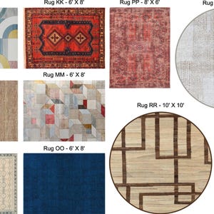 1:24 Scale Dollhouse Rugs - 50+ Different Styles, Shapes, and Sizes to ...