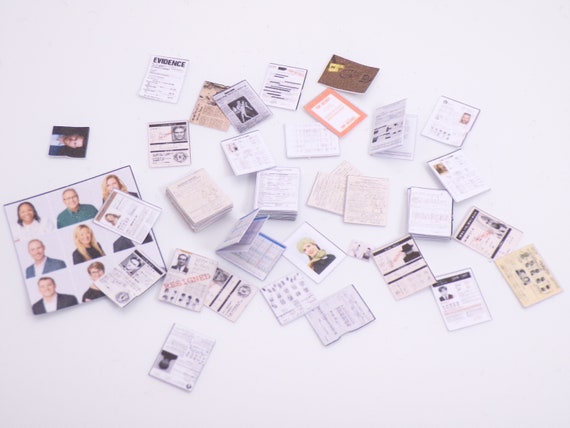 1:24 Scale Secret Agent Files and Paperwork