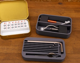 Altoids Tin Insert for 3D Printer: Hot End & Nozzle Storage or Hot End Storage Only or Printer Tool Storage or Nozzle and Tool Storage w/Tin