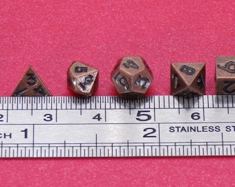 10 D&D Würfel Set: Kleinster Polyedrischer Würfel