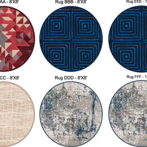 1:24 Scale Dollhouse Rugs - 50+ Different Styles, Shapes, and Sizes to ...