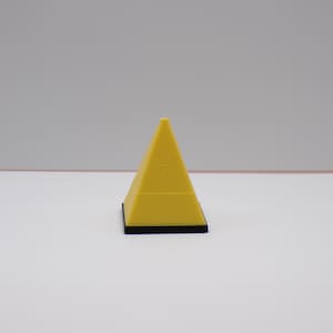 1:24 Scale Miniature Yellow Safety Triangle Signs (Set of 3) | Caution Signs for Dollhouse Store, Garage, or Dioramas