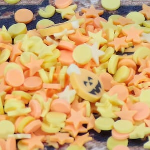 Halloween Pumpkin Mix - Polymer Clay Confetti - Slime, Craft, Decoden, or Resin Supplies