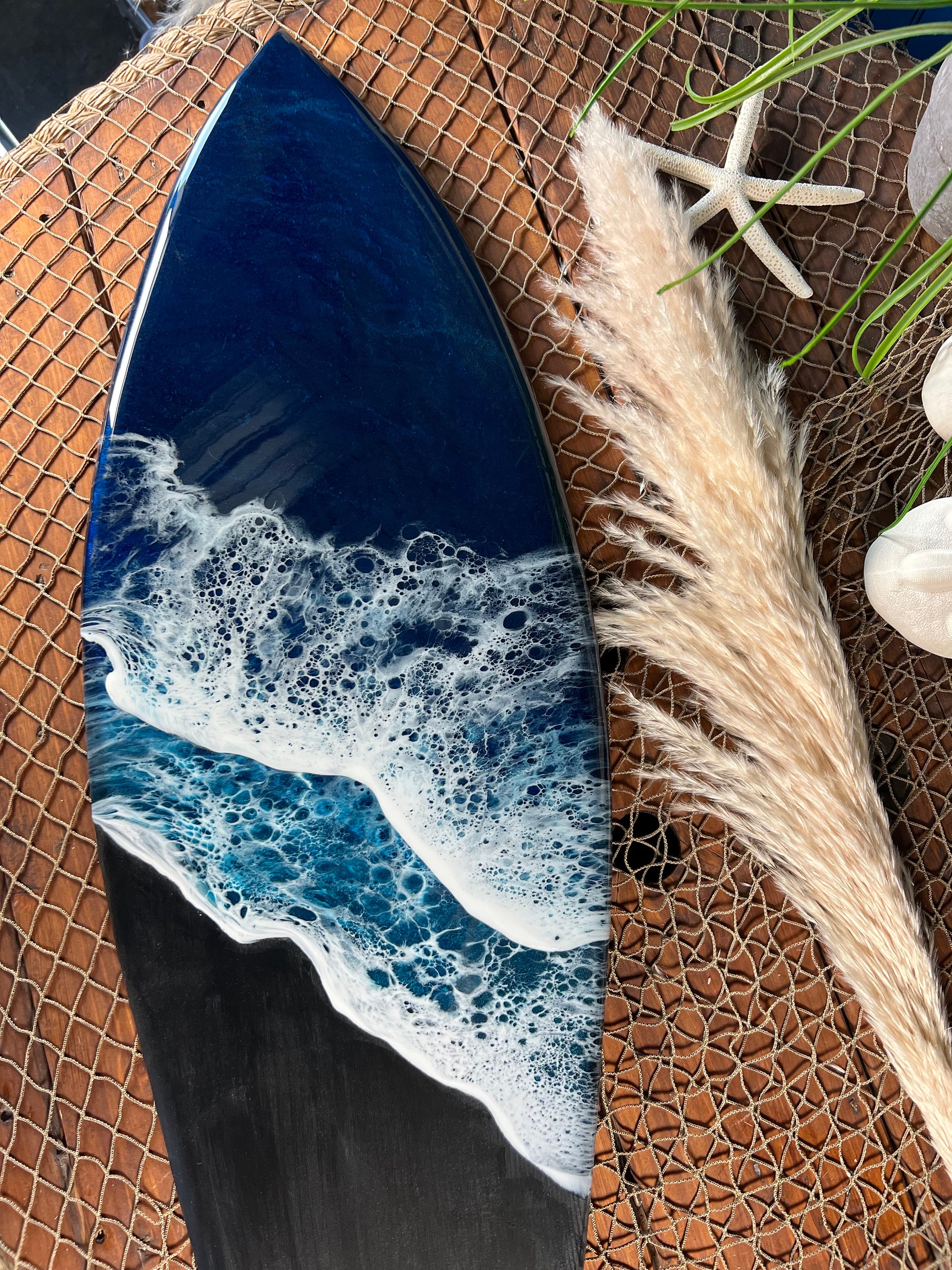 Ocean Waves Resin Surfboard - Etsy