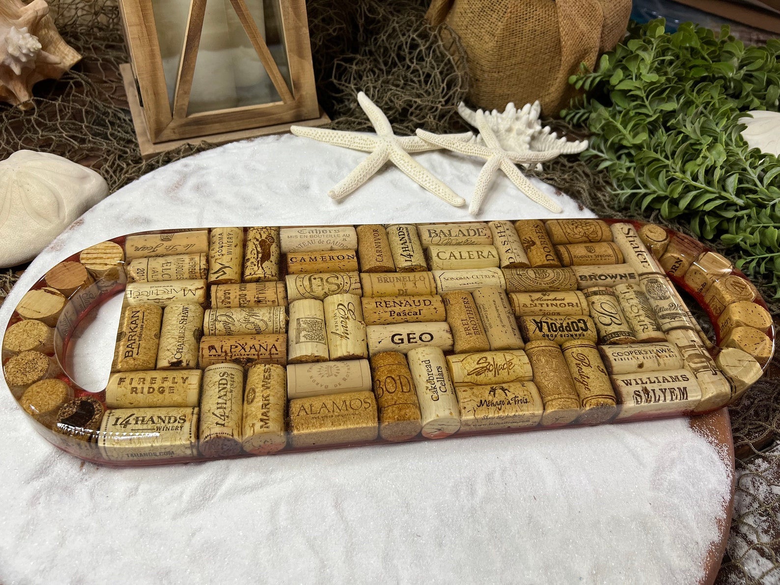 Cork Serving Tray Charcuterie Board Etsy