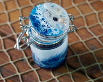 Ocean Waves Miniature Jar