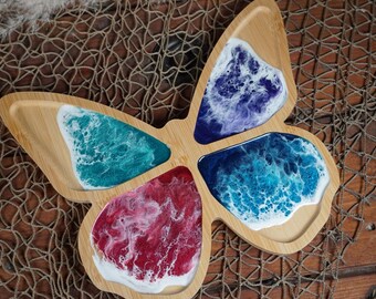 Butterfly Charcuterie Board | Centerpiece | Butterfly with Waves