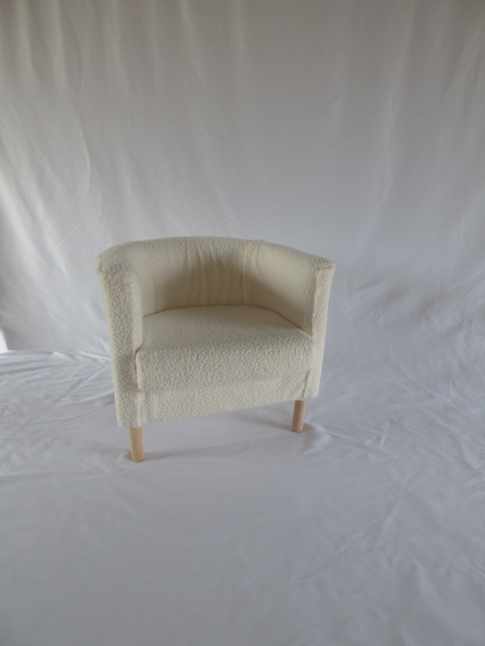 White Boucle Chair | Etsy