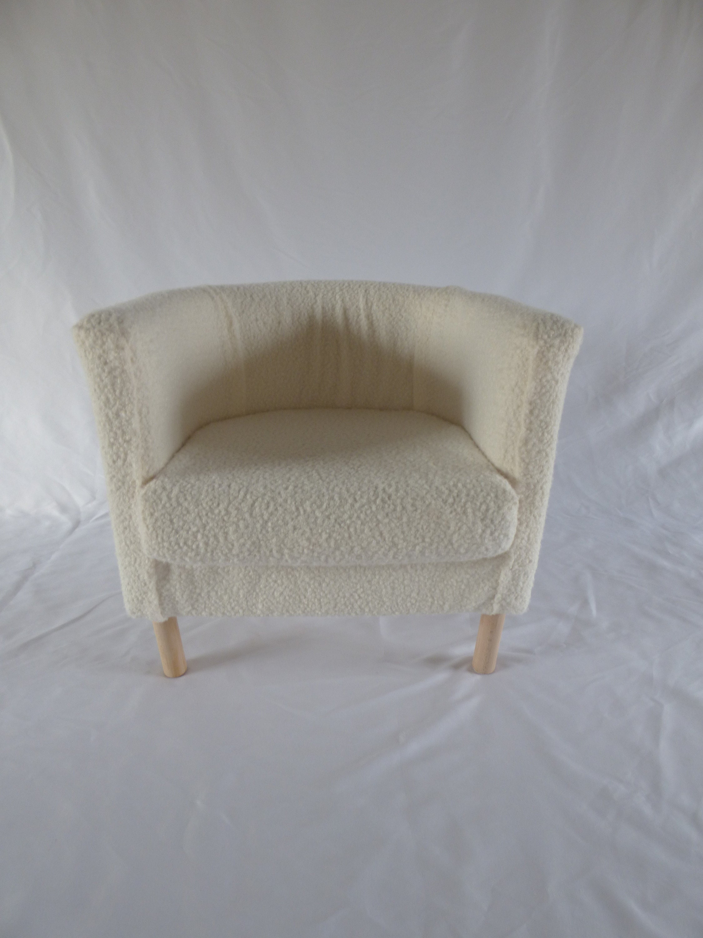 White Boucle Chair | Etsy