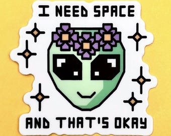J'ai besoin d'autocollant en vinyle Space Alien