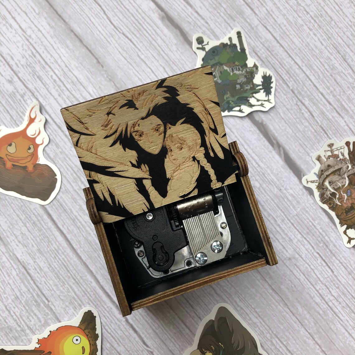 Howl's Moving Castle music box. Merry Go Round Life tune Etsy