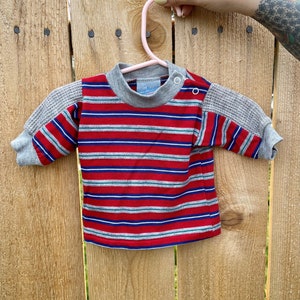 Vintage 1980s Cabbage Patch Kids Designer Collection Striped T Shirt Size 0-3M