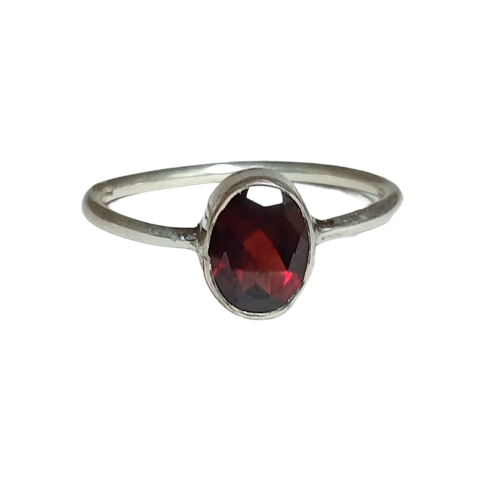 Granat Ring 925 solide Staring Silber Ring Hochzeit | Etsy